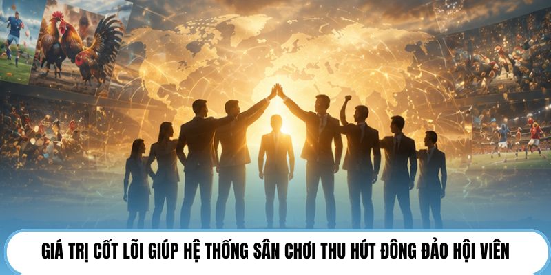 Giá trị cốt lõi giúp hệ thống sân chơi thu hút đông đảo hội viên