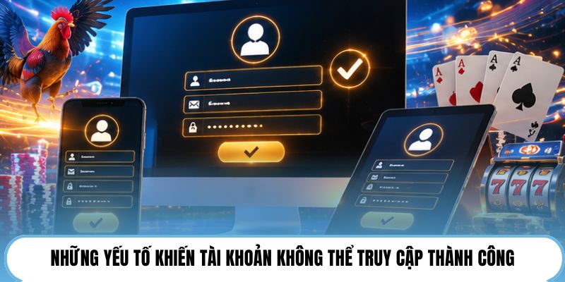 Những yếu tố khiến tài khoản không thể truy cập thành công