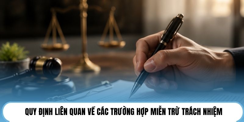 Quy định liên quan về các trường hợp miễn trừ trách nhiệm